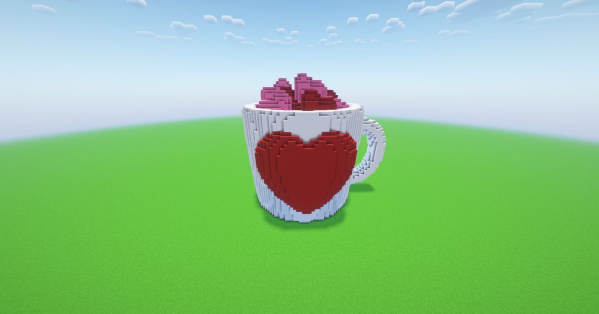 Minecraft Cup of Love Statue