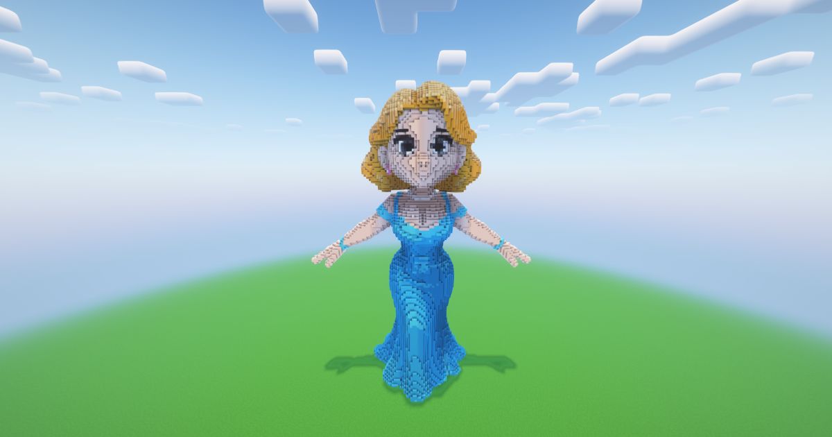 Minecraft Celestial Lady Statue