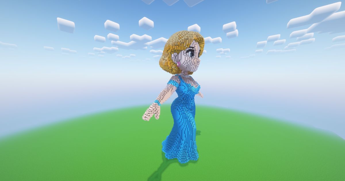 Minecraft Celestial Lady Statue preview 1