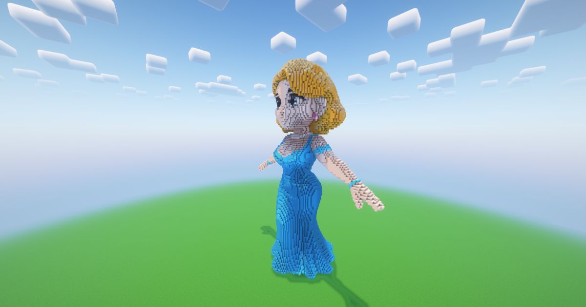 Minecraft Celestial Lady Statue preview 2