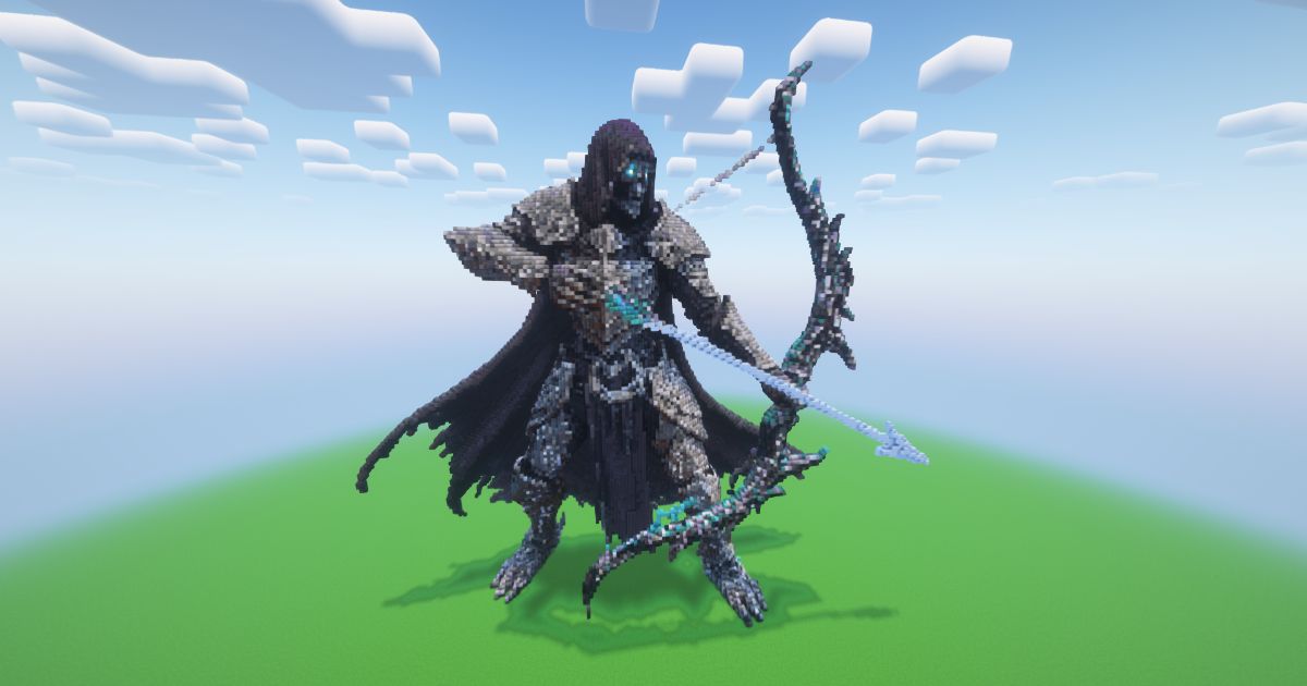 Minecraft Archer Reaper Statue