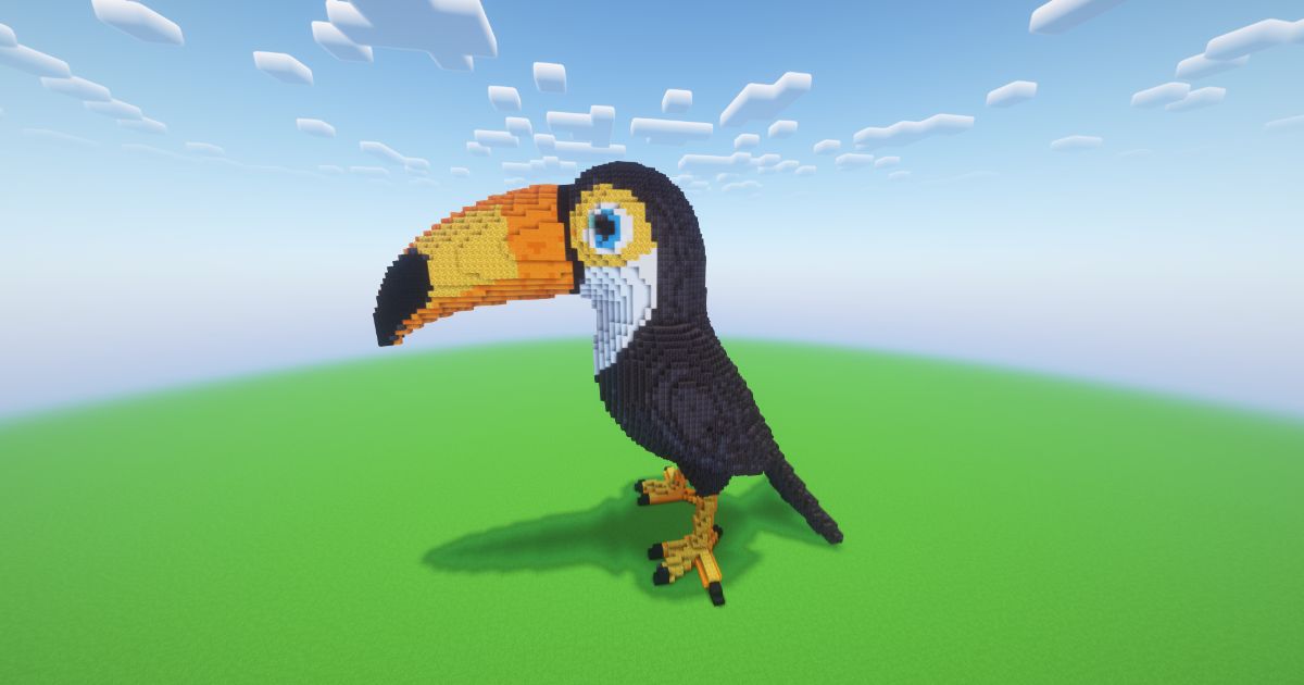 Minecraft Toucan Statue