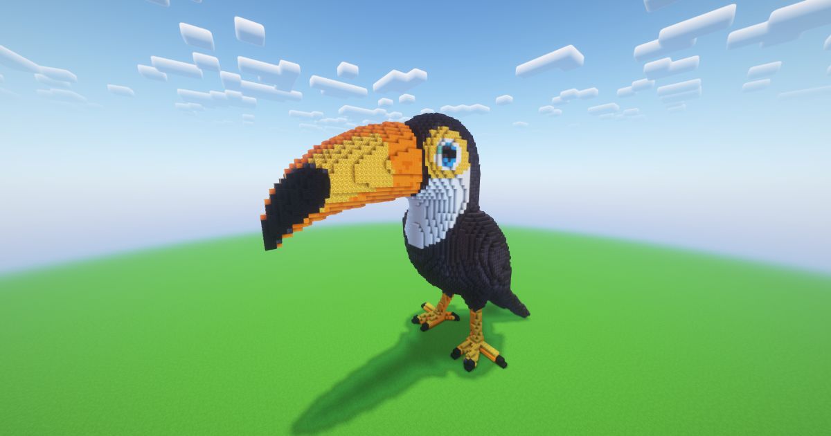 Minecraft Toucan Statue preview 1