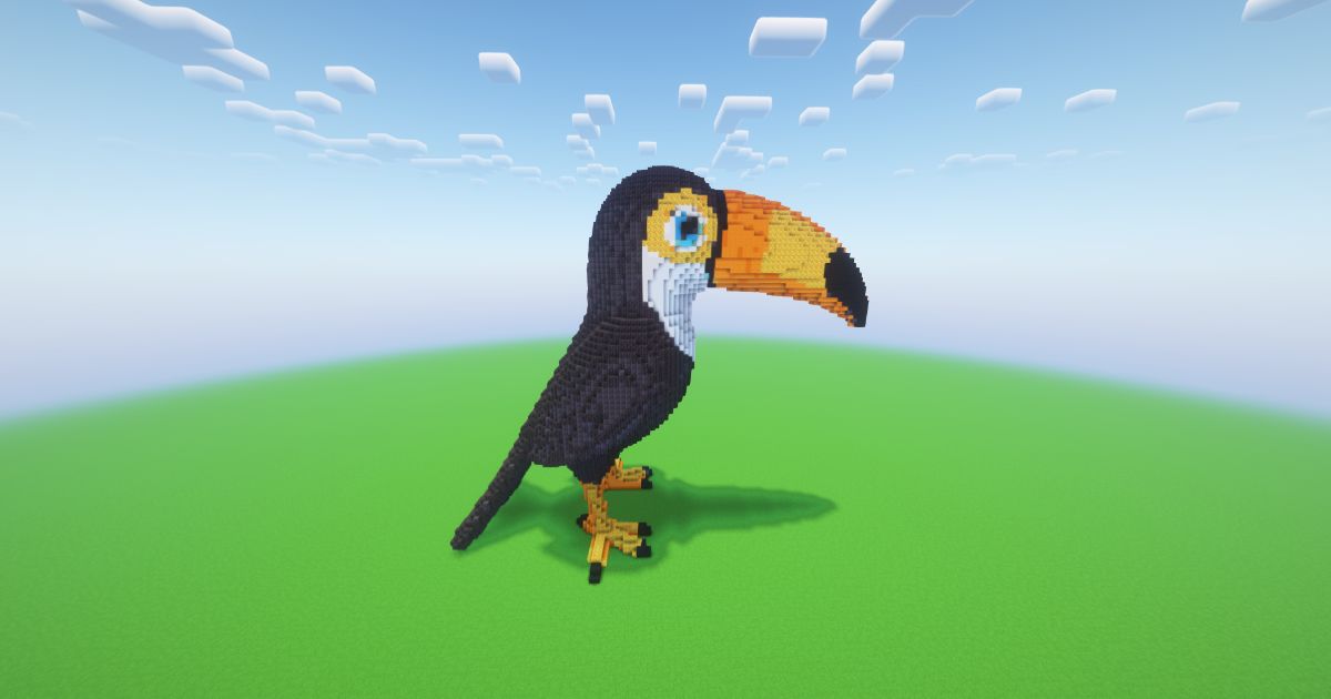 Minecraft Toucan Statue preview 2