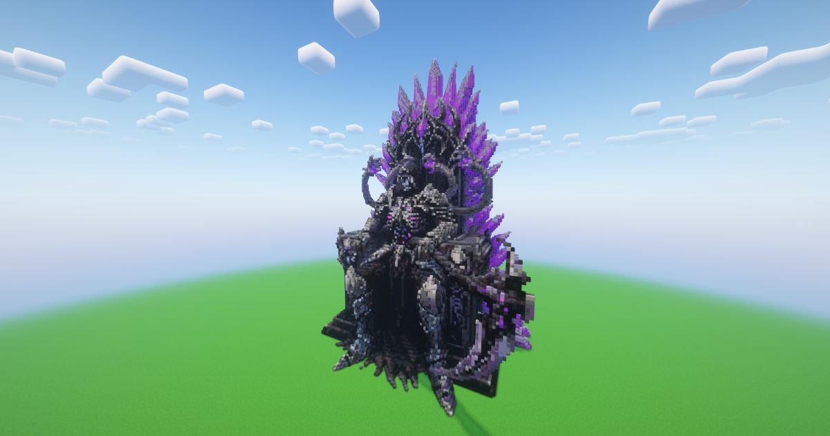 Minecraft Serpent Reaper King Statue preview 1