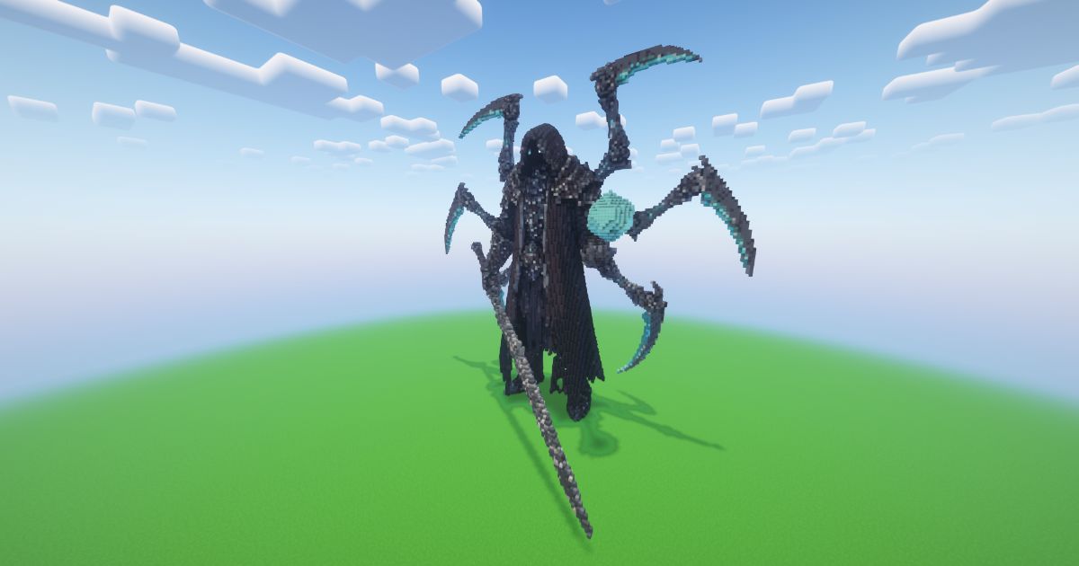 Minecraft Elemental Reaper Statue preview 1