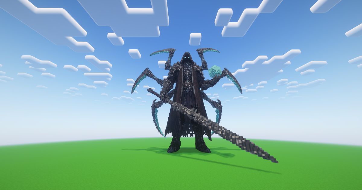 Minecraft Elemental Reaper Statue preview 2