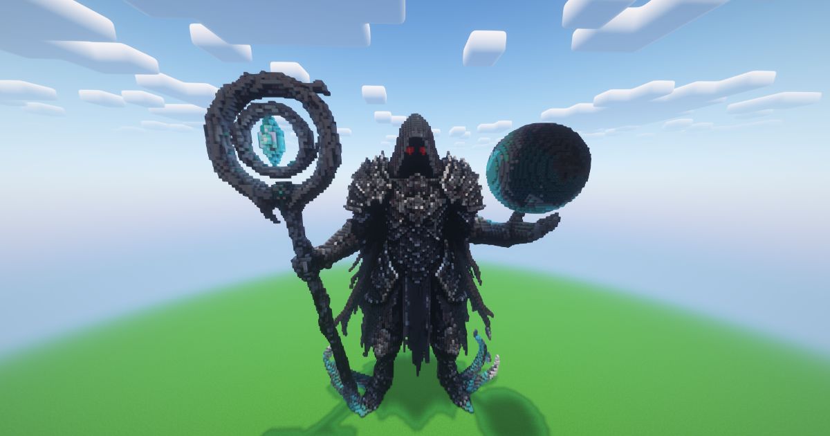 Minecraft Lunar Reaper Statue