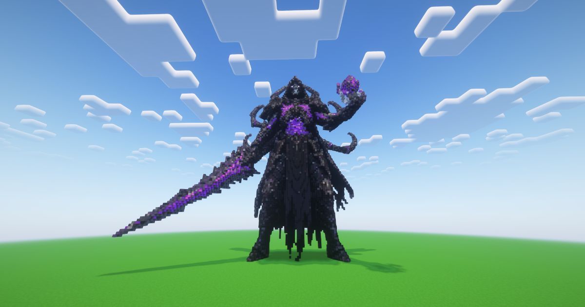 Minecraft Void Reaper Statue preview 2