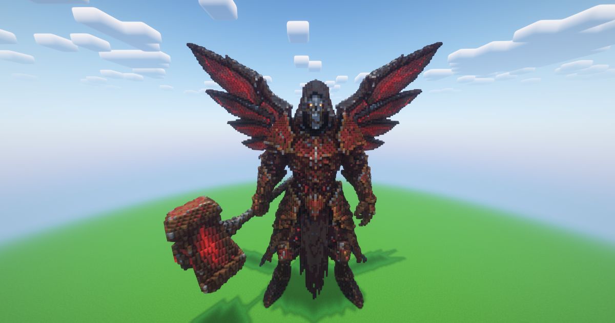 Minecraft Doom Reaper Statue