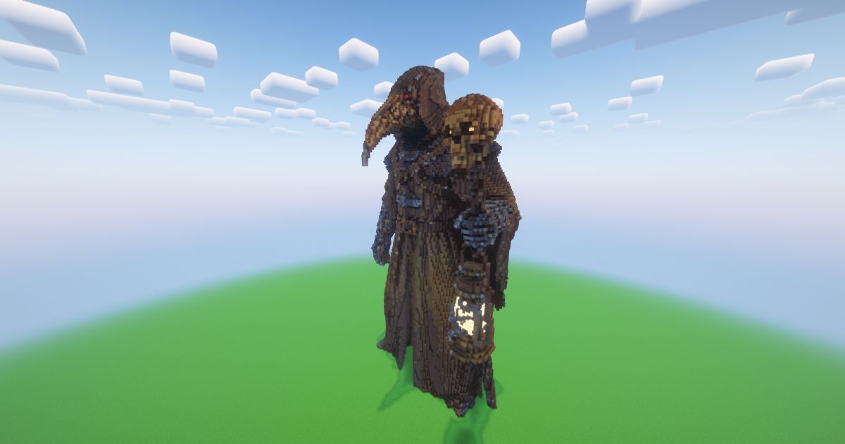 Minecraft Plague Doctor Elder Statue preview 1