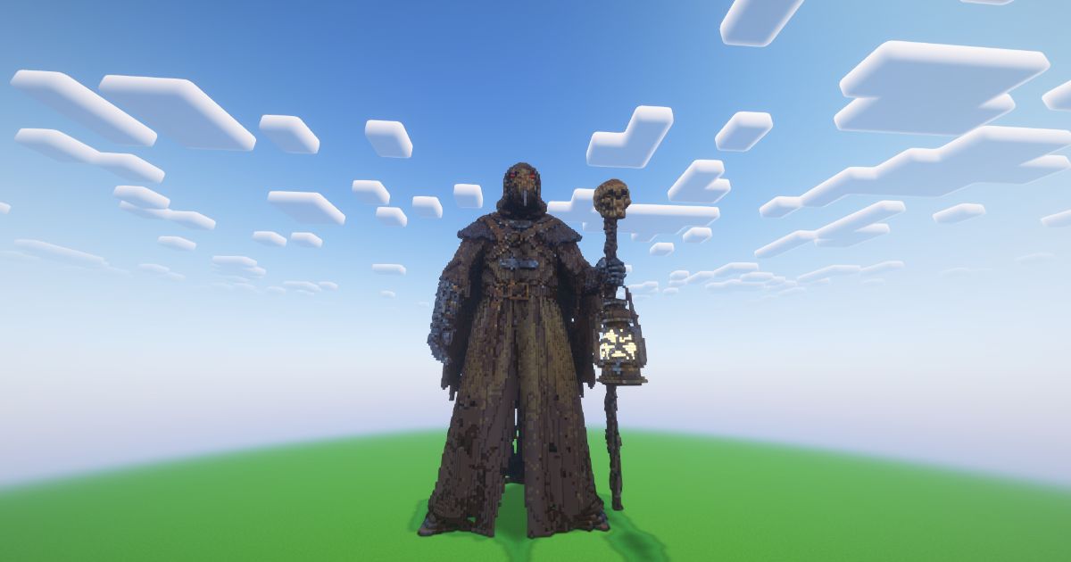 Minecraft Plague Doctor Elder Statue preview 2