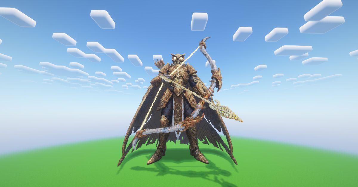 Minecraft Celestial Owl Statue preview 2