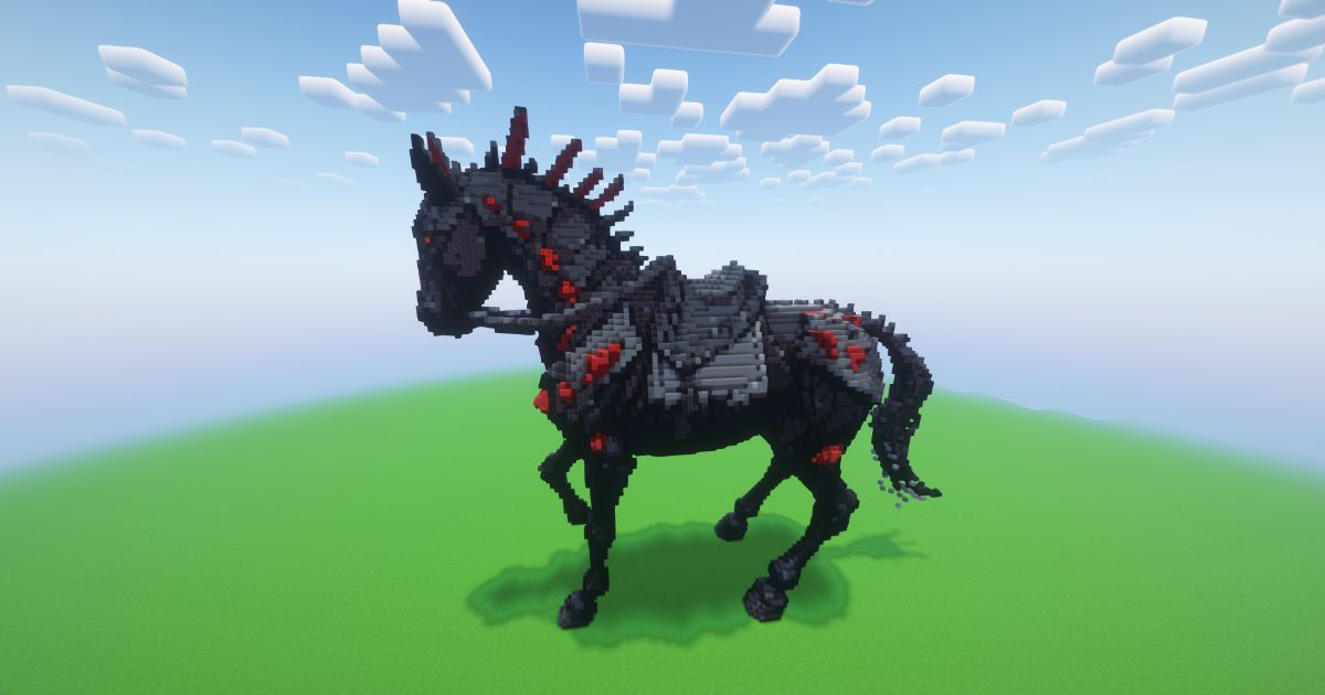 Minecraft Trojan Horse Statue preview 1