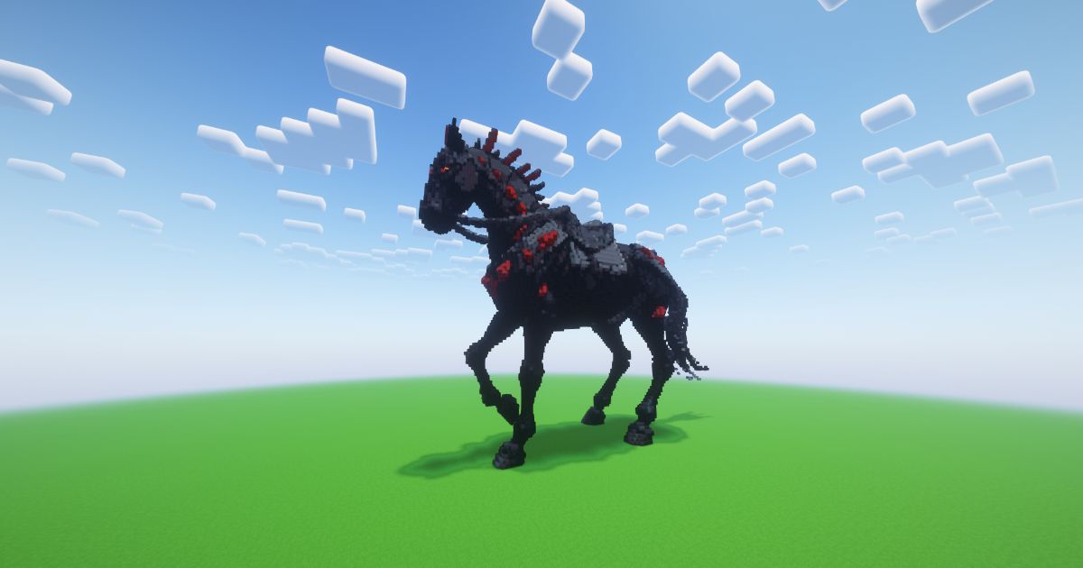 Minecraft Trojan Horse Statue preview 2