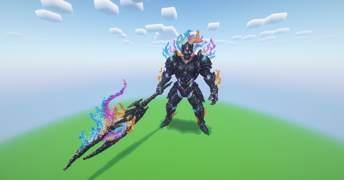 Minecraft Avaritia Knight Statue
