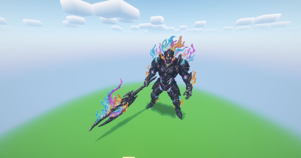 Minecraft Avaritia Knight Statue preview 2