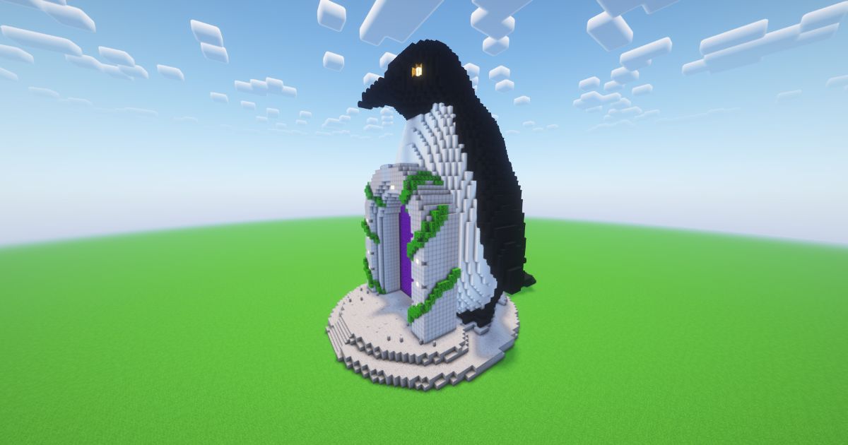 Minecraft Penguin Nether Portal preview 1