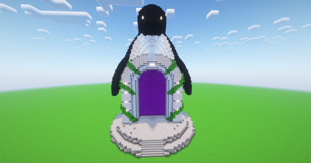Minecraft Penguin Nether Portal preview 2