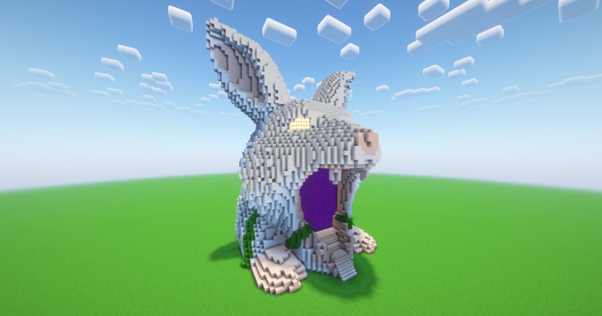 Minecraft Rabbit Nether Portal