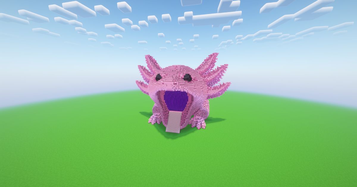 Minecraft Axolotl Nether Portal preview 2