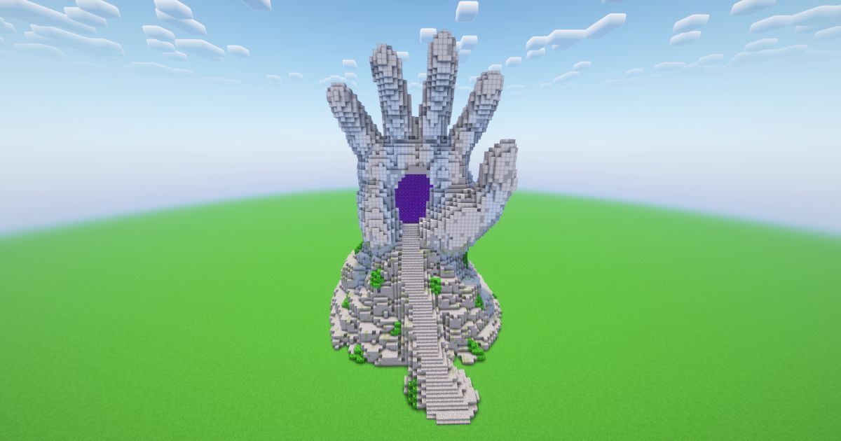 Minecraft Hand Nether Portal