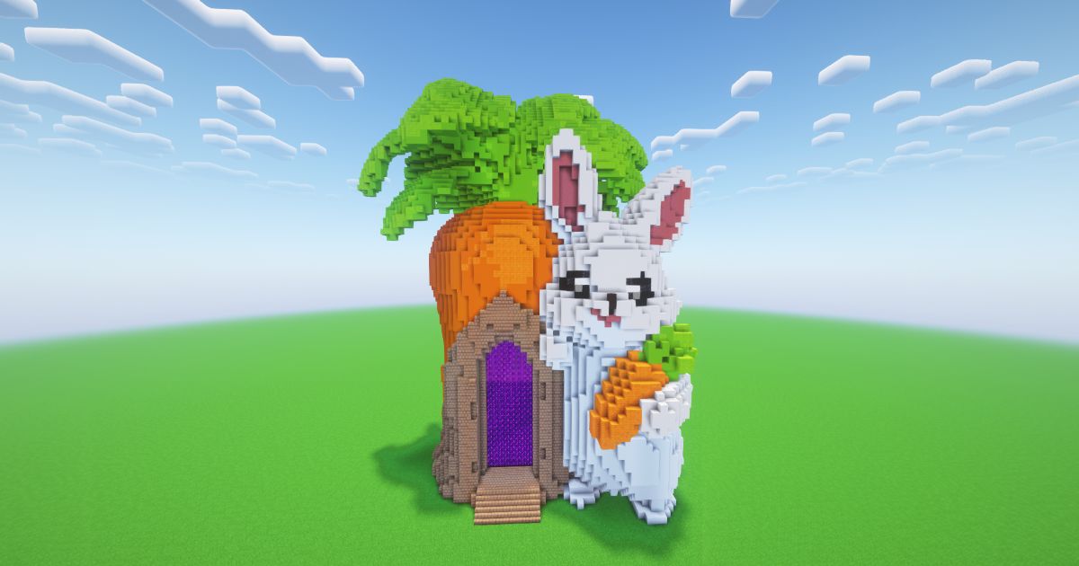 Minecraft Easter Carrot Nether Portal