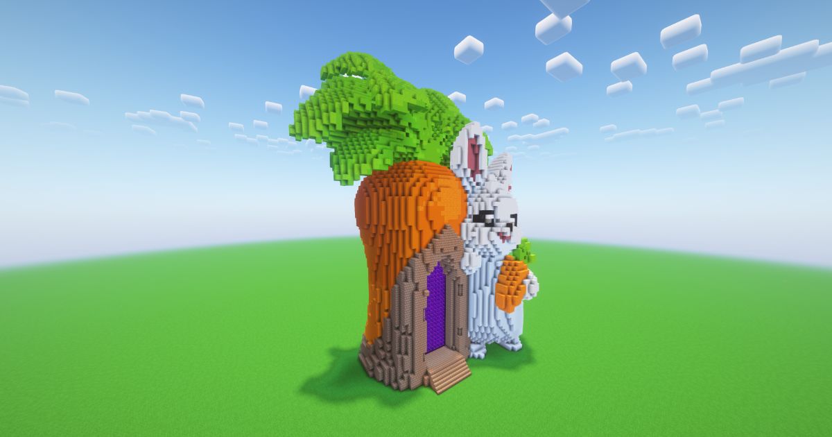 Minecraft Easter Carrot Nether Portal preview 1
