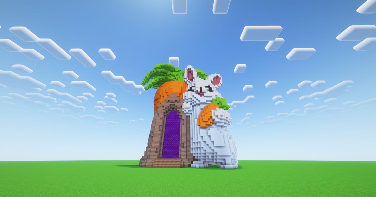 Minecraft Easter Carrot Nether Portal preview 2