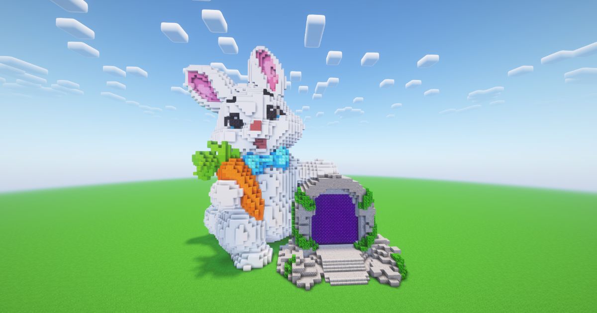 Minecraft Easter Bunny Nether Portal