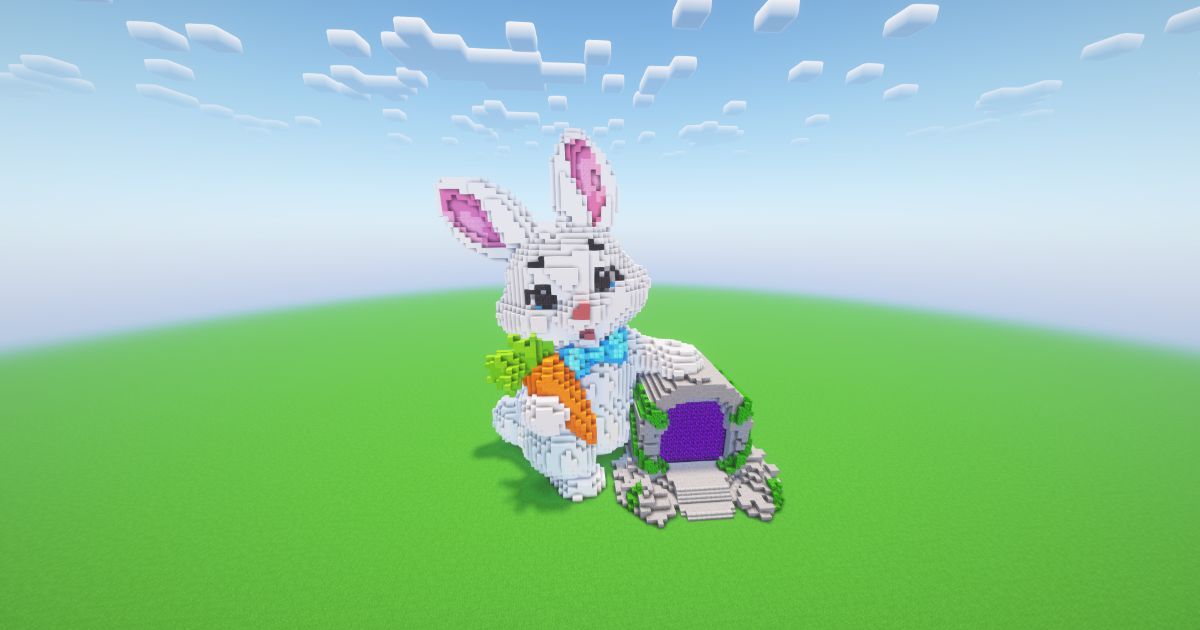 Minecraft Easter Bunny Nether Portal preview 2