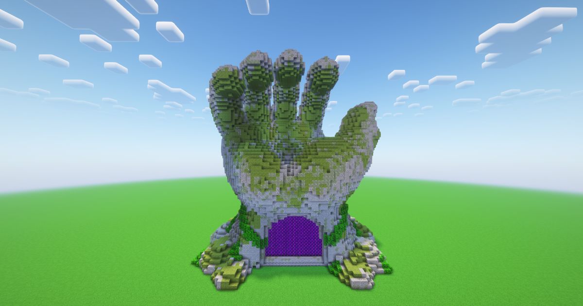 Minecraft Jungle Hand Nether Portal