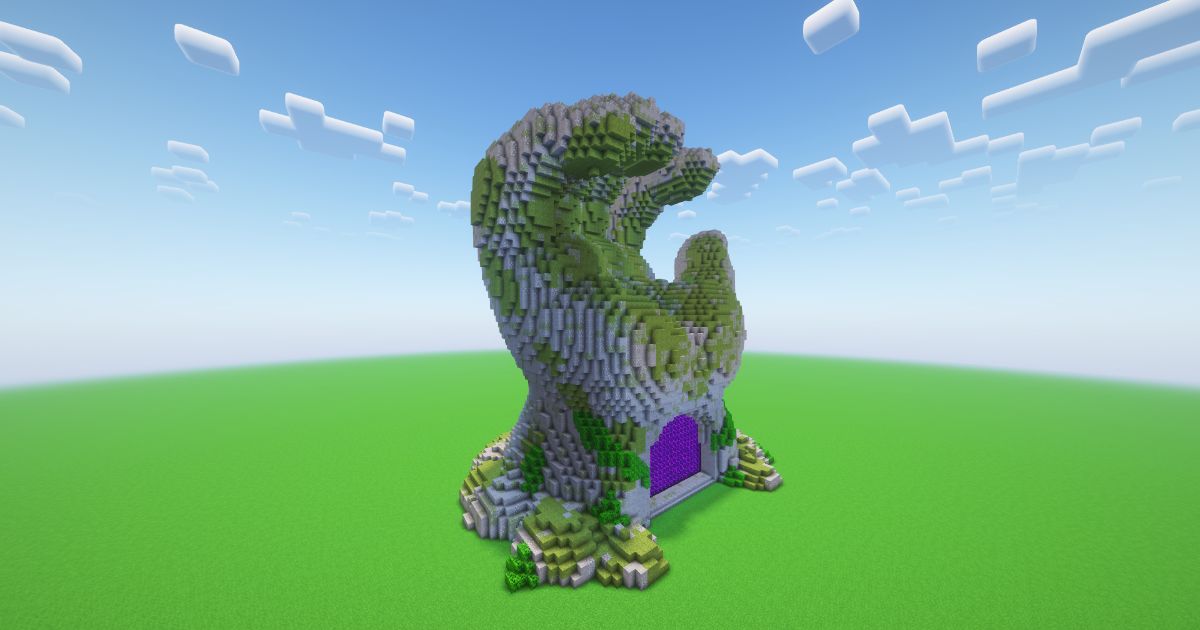 Minecraft Jungle Hand Nether Portal preview 1