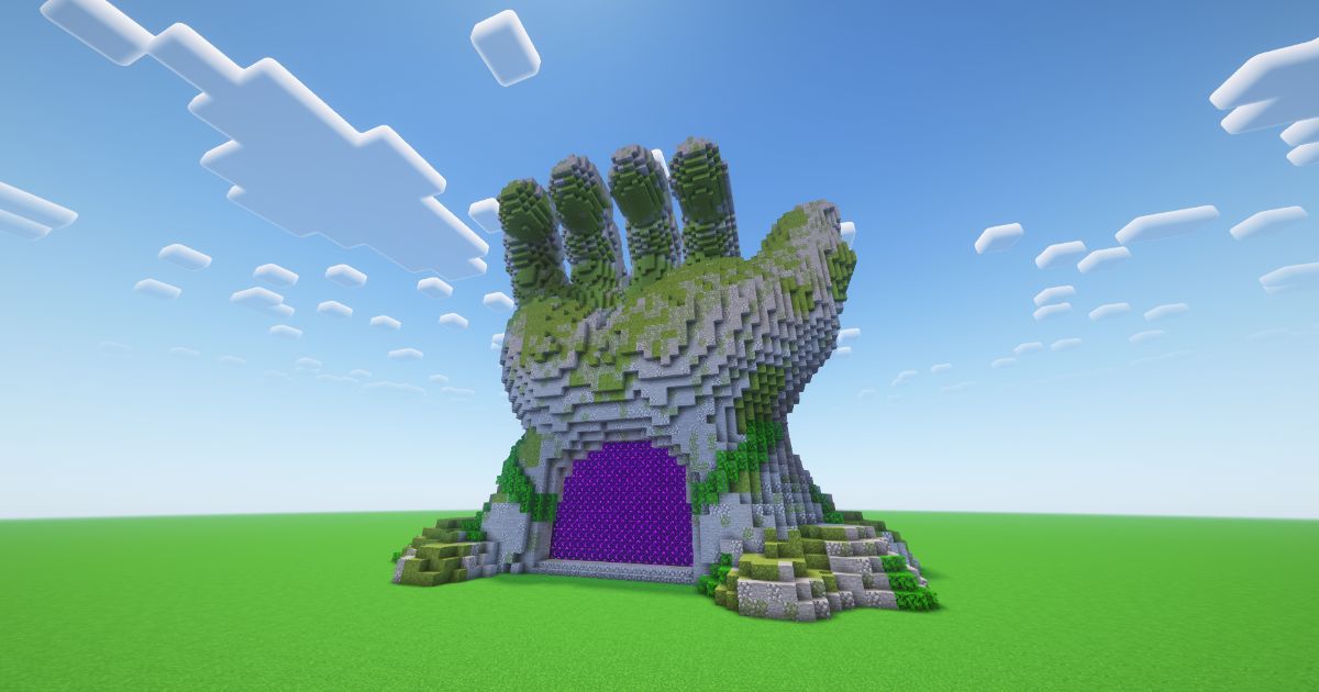 Minecraft Jungle Hand Nether Portal preview 2