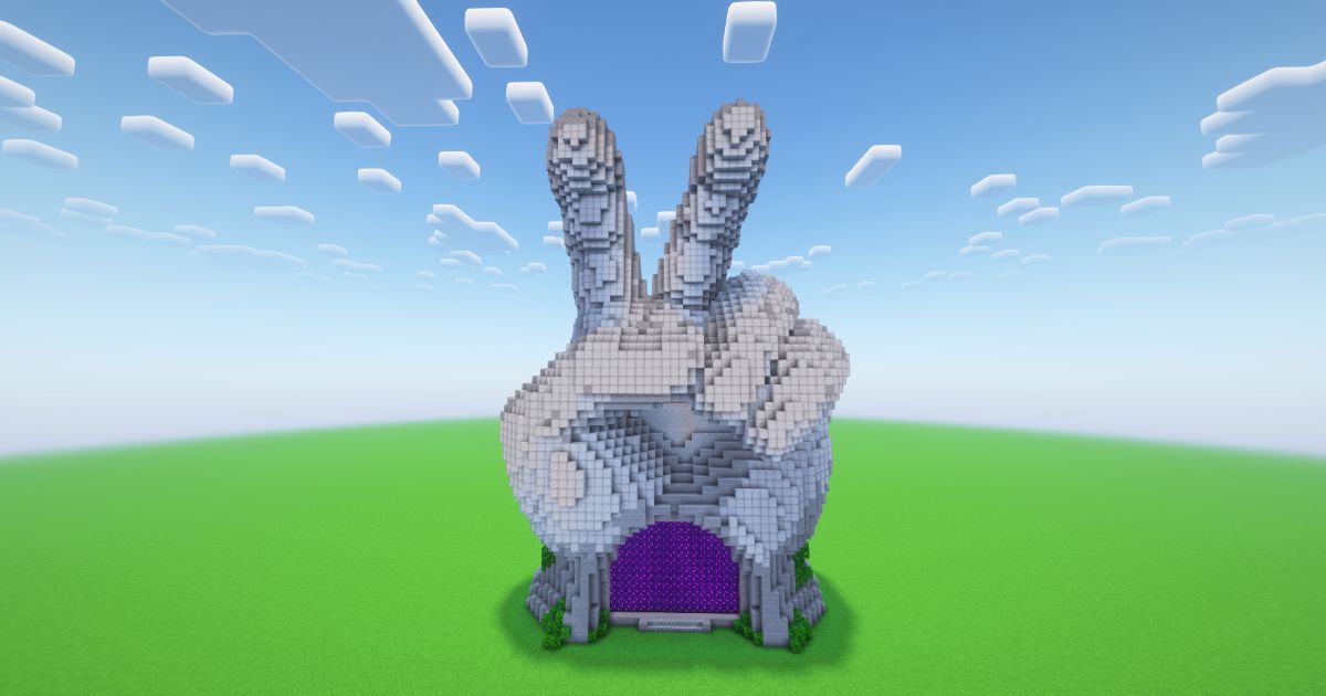 Minecraft Cool Hand Nether Portal