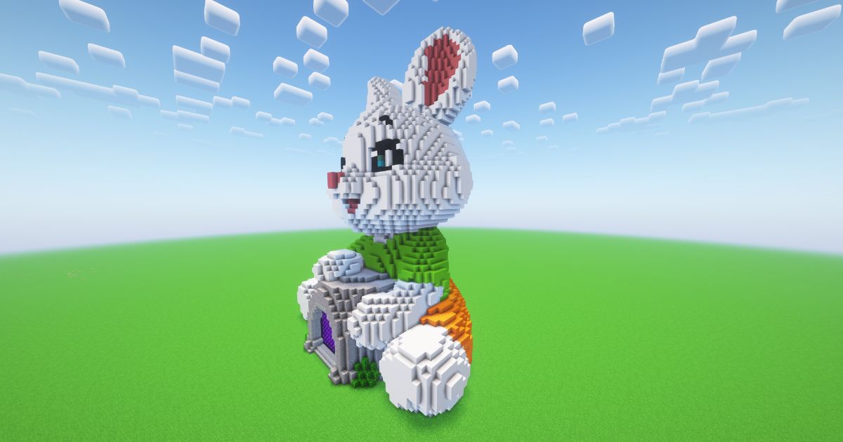 Minecraft Happy Bunny Nether Portal preview 1