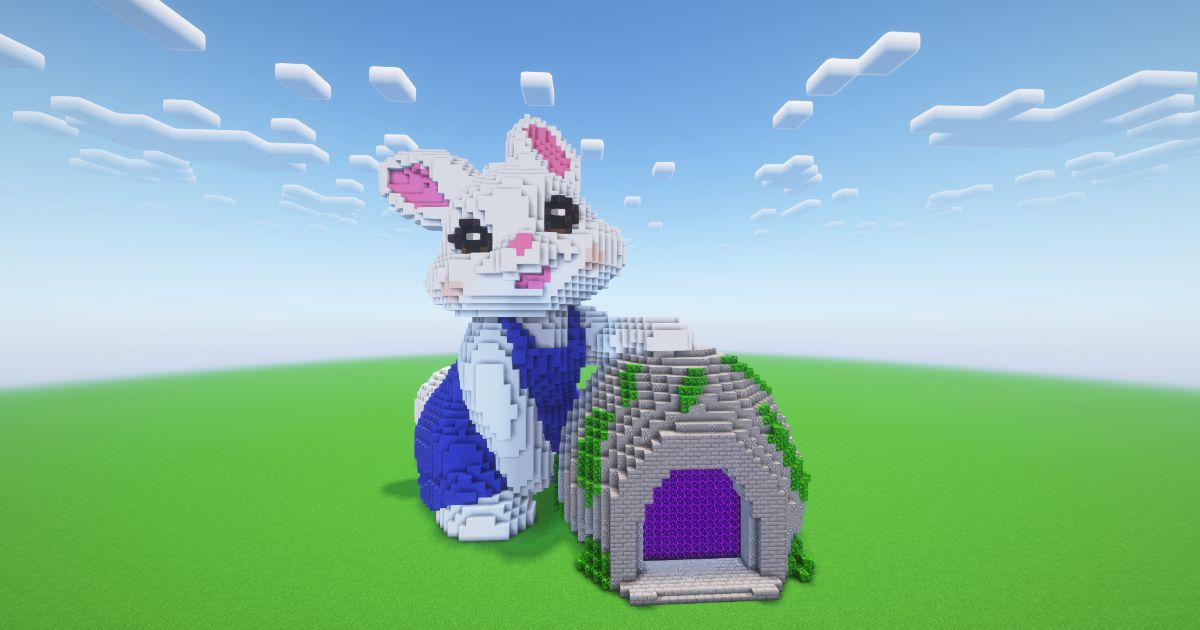 Minecraft Jungle Easter Bunny Nether Portal