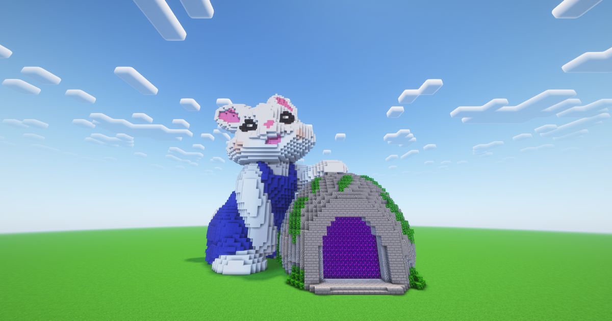 Minecraft Jungle Easter Bunny Nether Portal preview 2