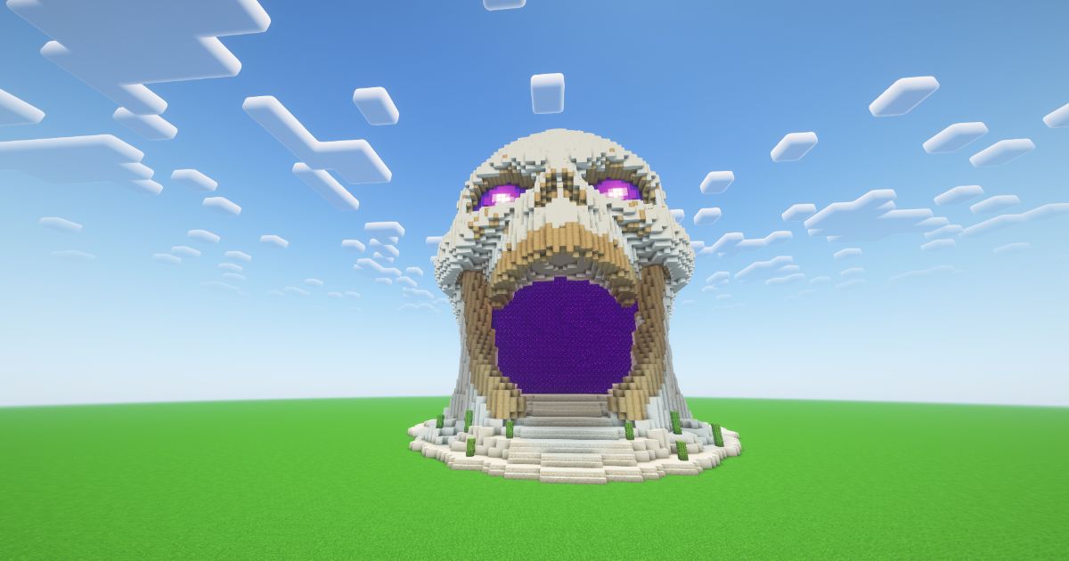 Minecraft Desert Skull Nether Portal preview 2