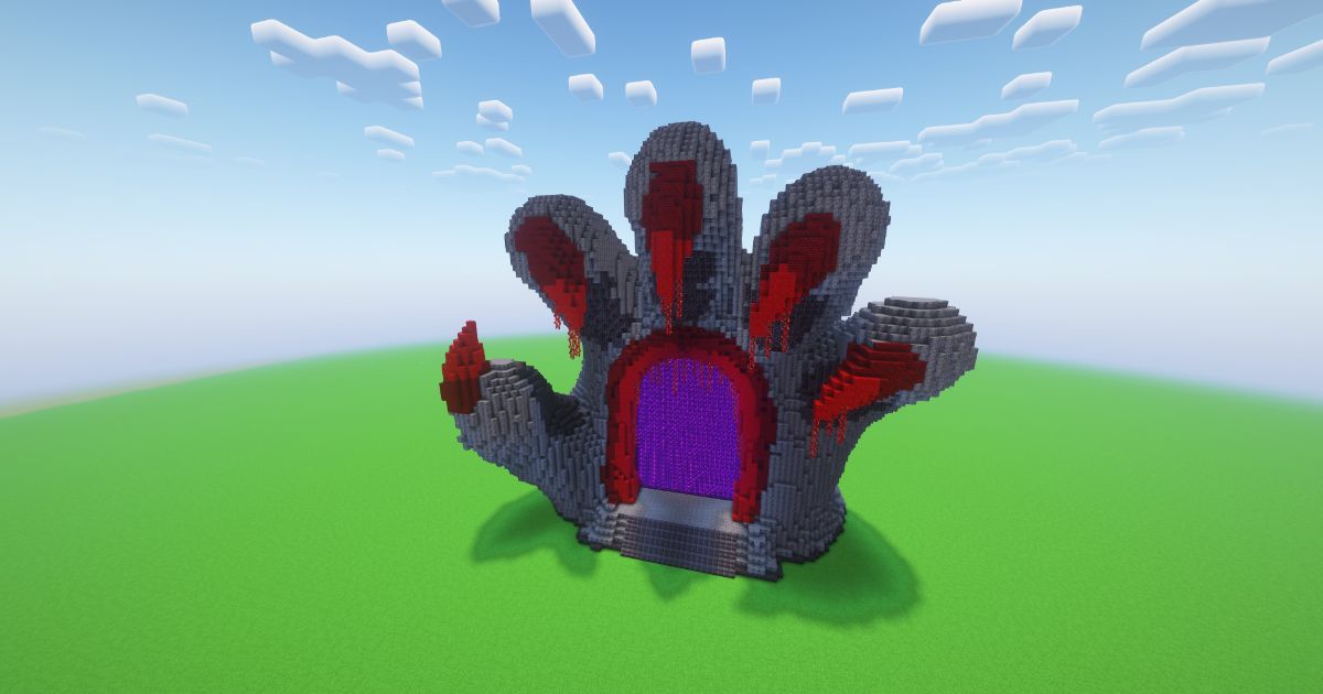 Minecraft Crimson Hand Nether Portal preview 2