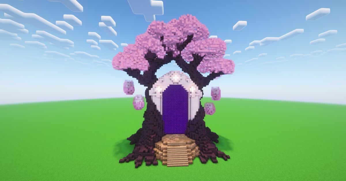 Minecraft Cherry Nether Portal