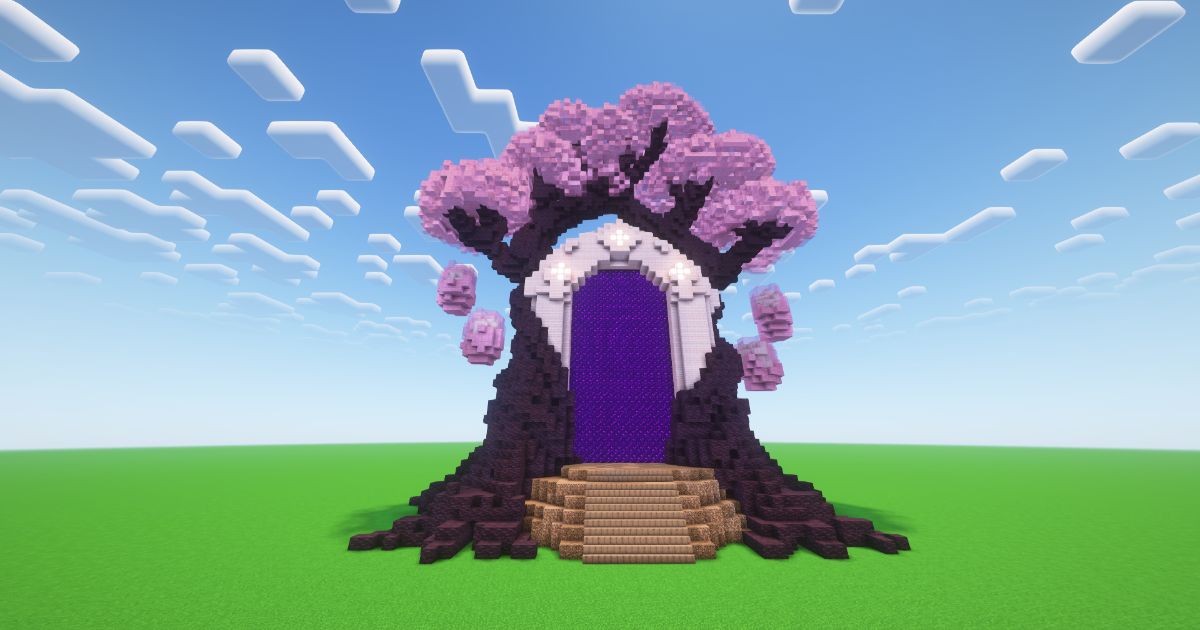 Minecraft Cherry Nether Portal preview 2