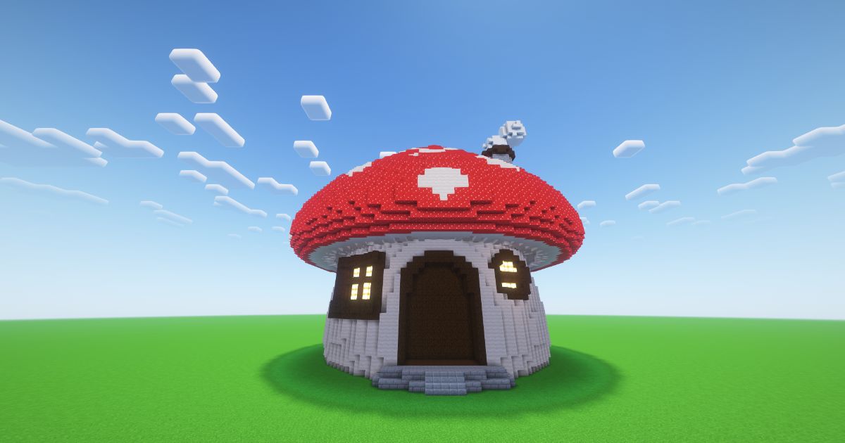 Minecraft Mushroom House preview 1