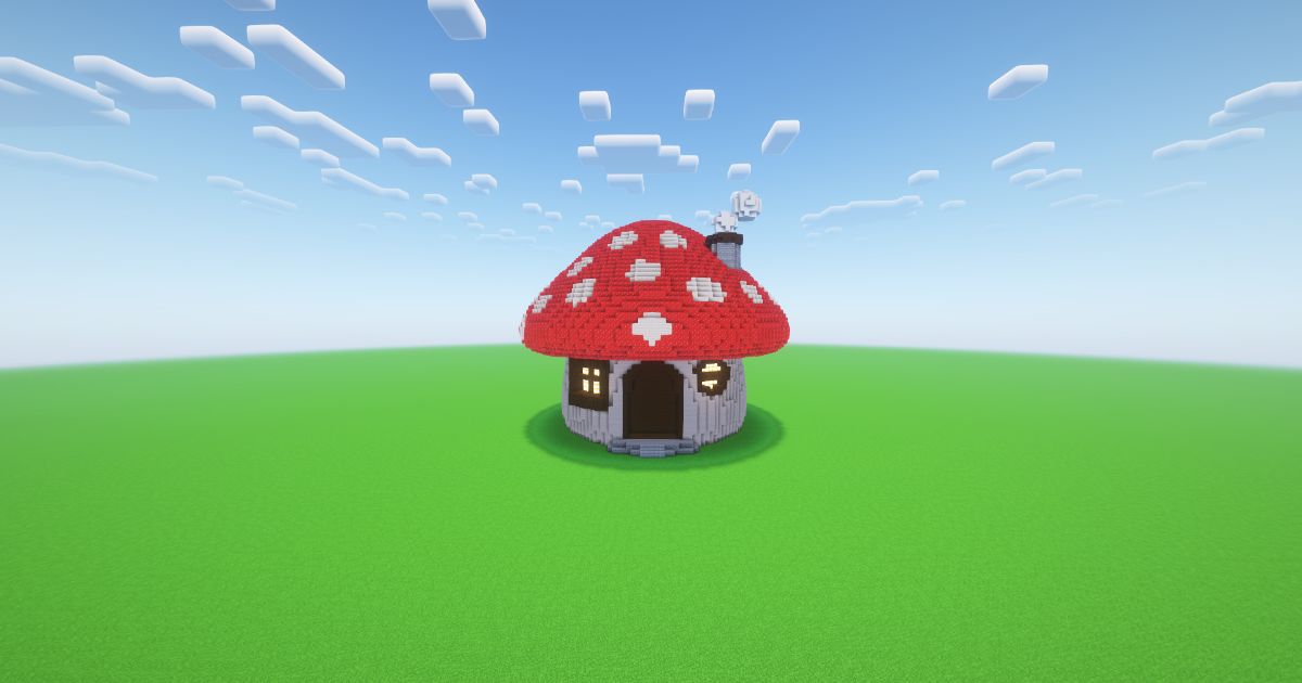 Minecraft Mushroom House preview 2