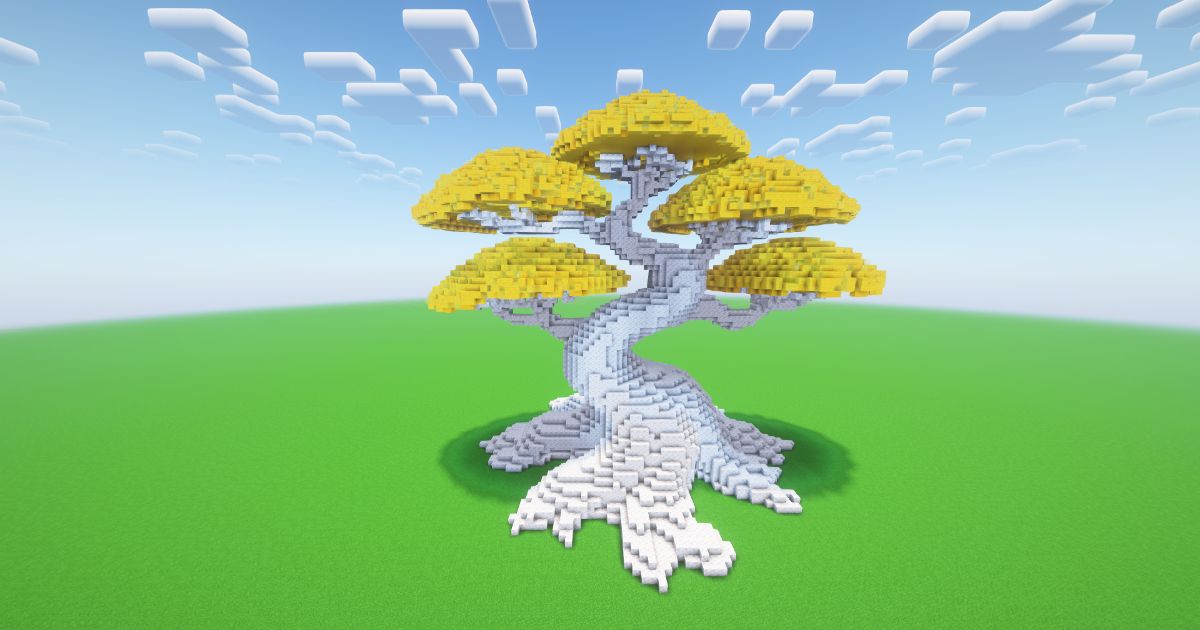 Minecraft Golden Bonsai Tree