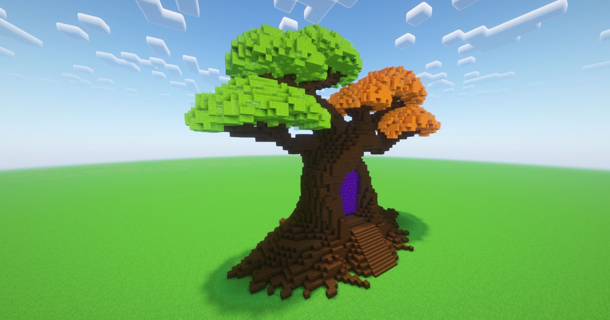 Minecraft Seasonal Bonsai Nether Portal preview 1