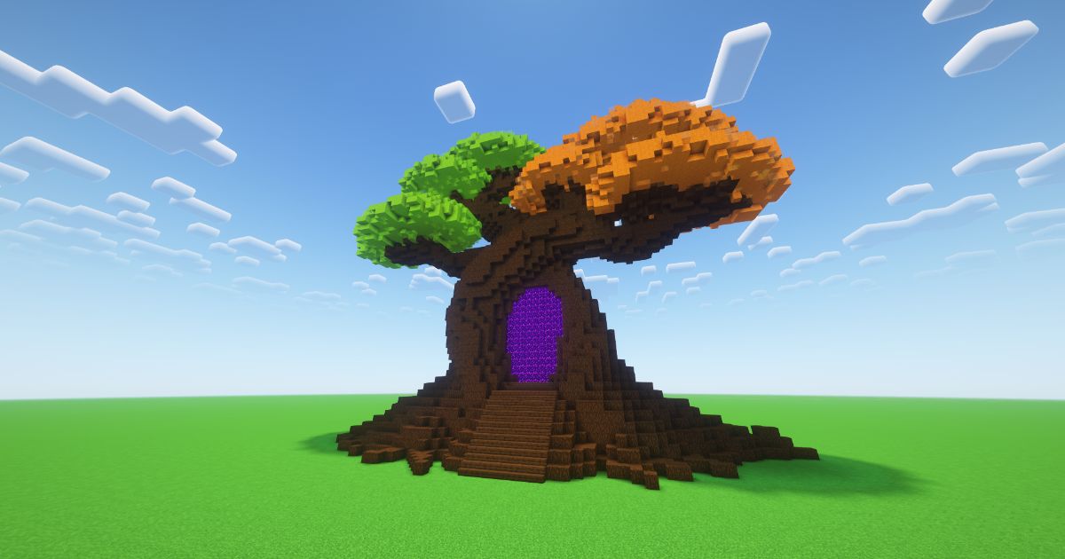 Minecraft Seasonal Bonsai Nether Portal preview 2