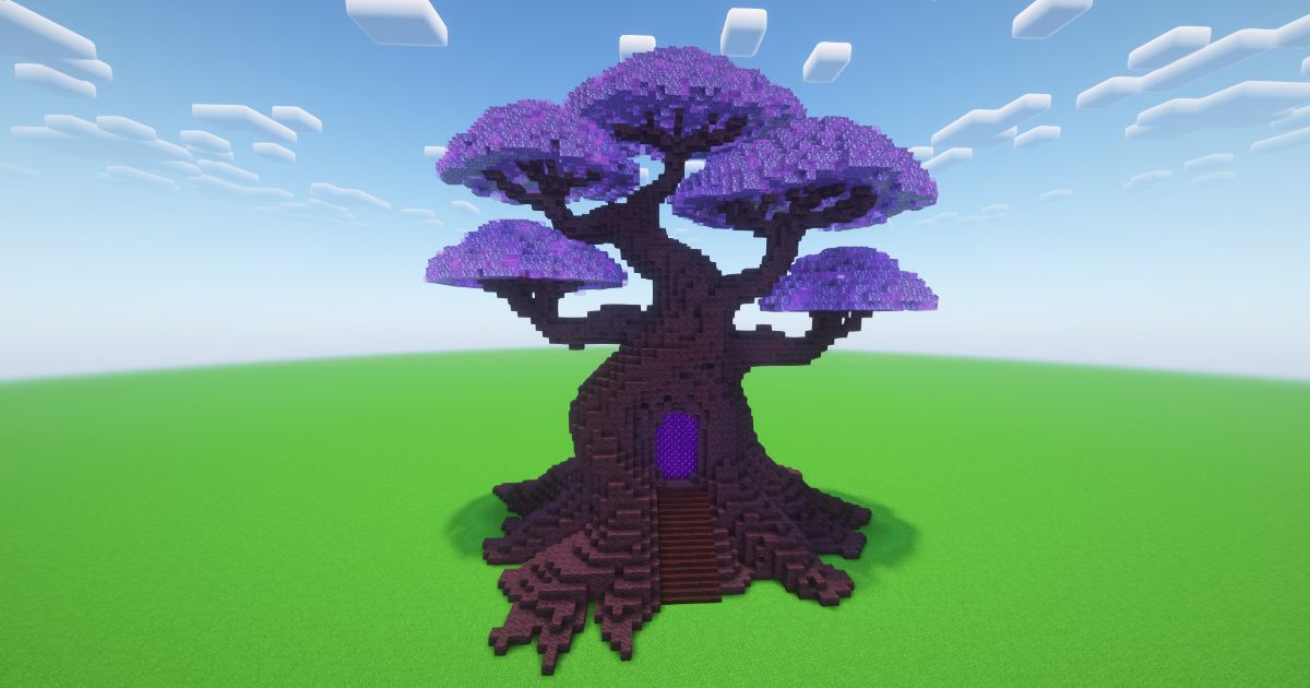 Minecraft Amethyst Bonsai Nether Portal