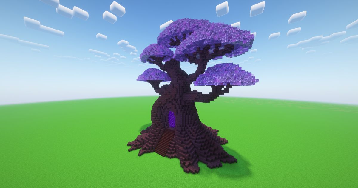 Minecraft Amethyst Bonsai Nether Portal preview 1