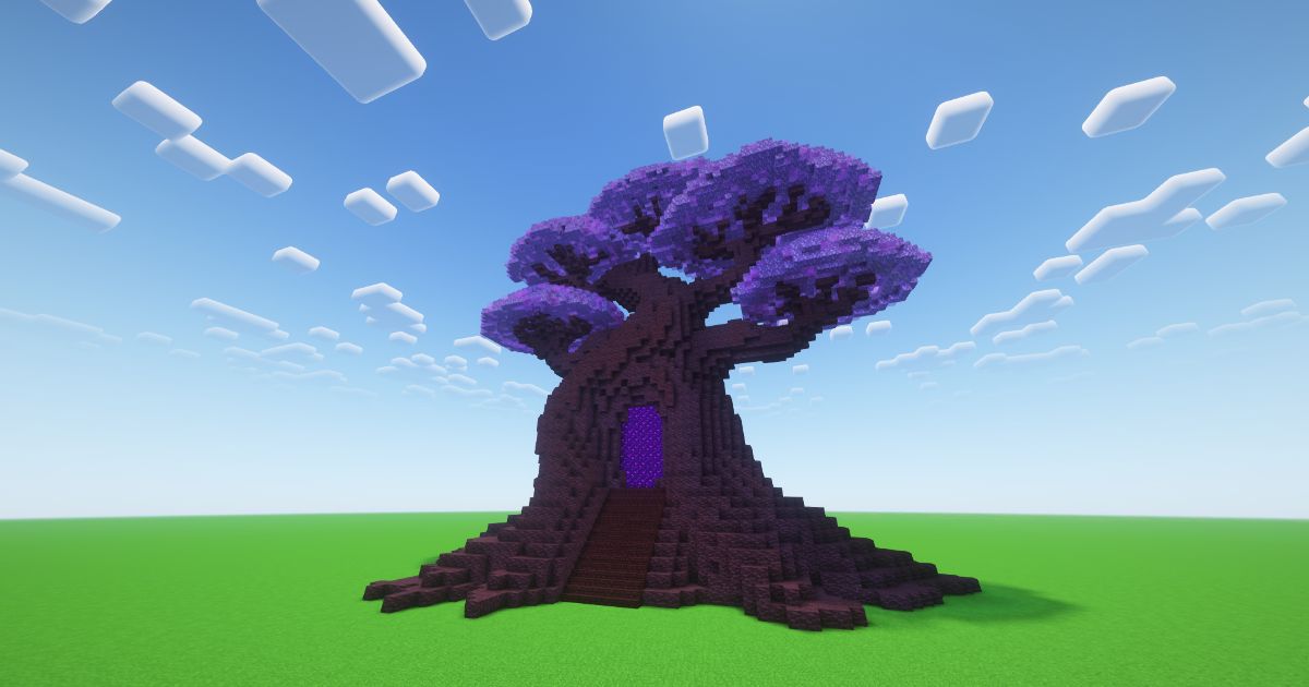 Minecraft Amethyst Bonsai Nether Portal preview 2
